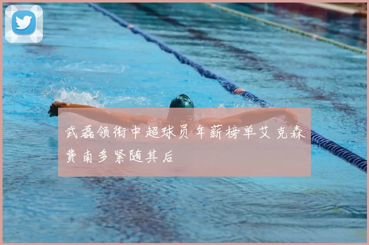 武磊领衔中超球员年薪榜单艾克森费南多紧随其后